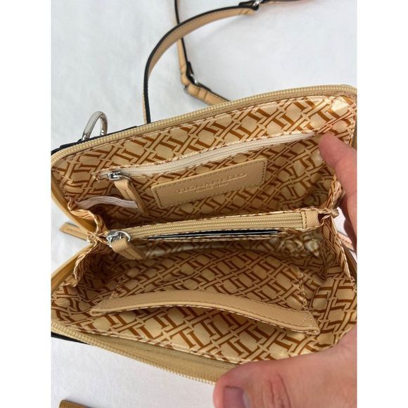 Tignanello Belt Bag Bella Belt Bag Dune Genuine Leather Crossbody RFID Beige - Picture 7 of 9